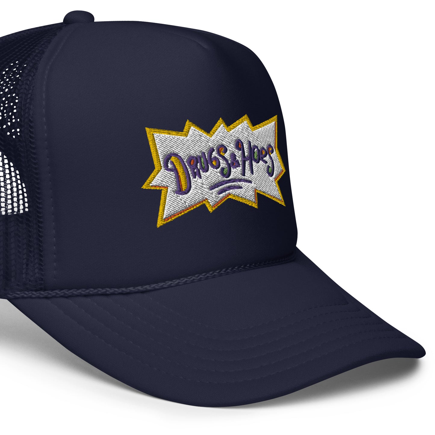 Drugz and Hoes Foam trucker hat