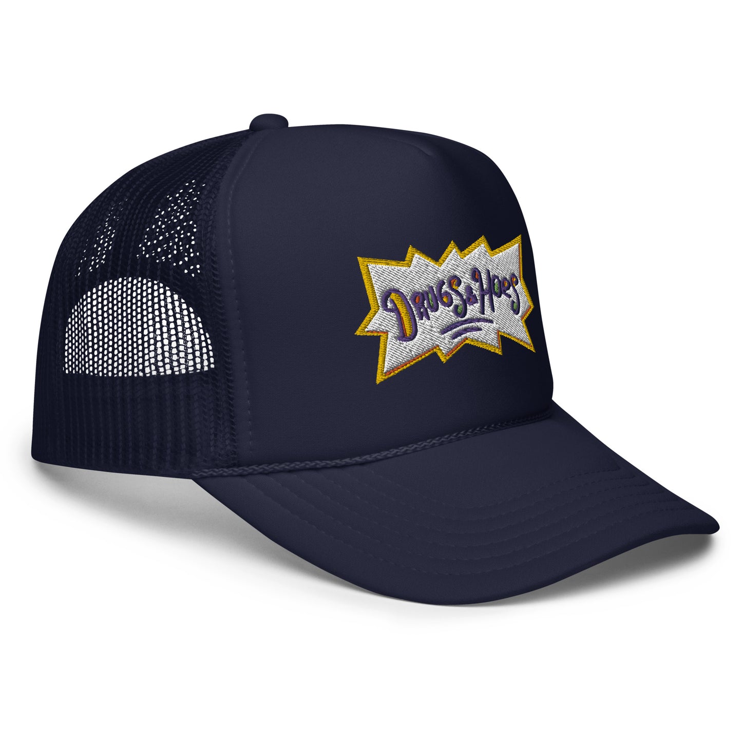 Drugz and Hoes Foam trucker hat