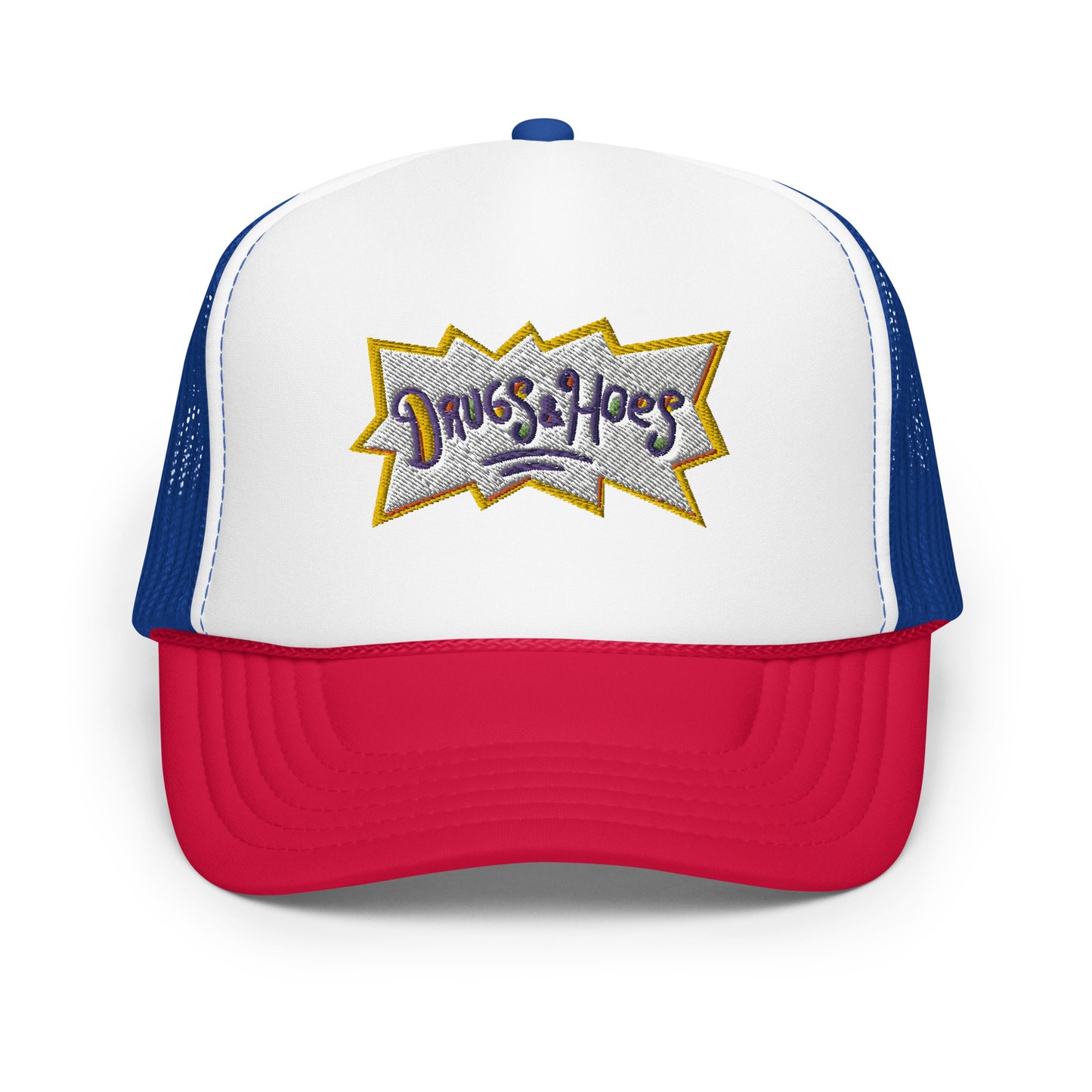 Drugz and Hoes Foam trucker hat