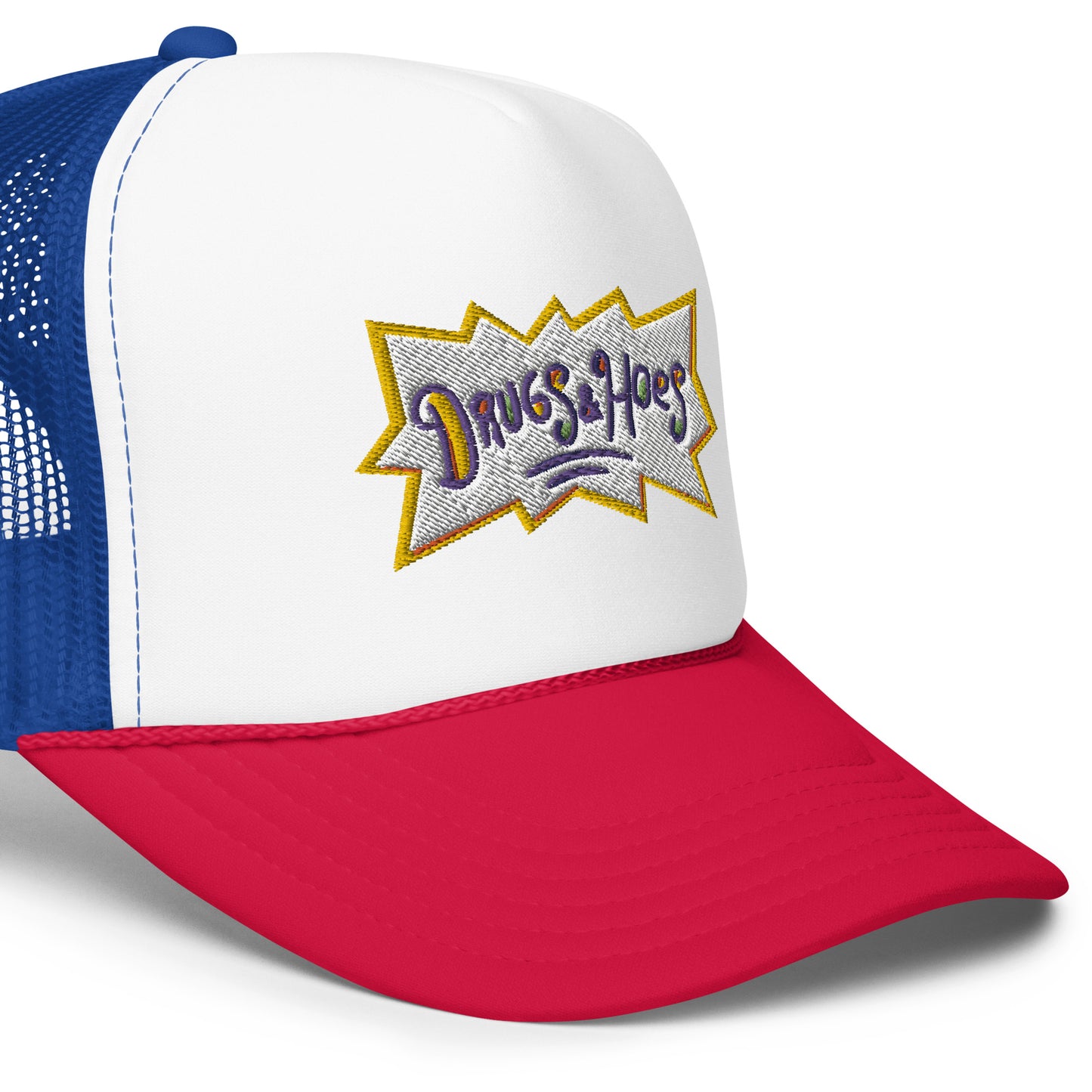 Drugz and Hoes Foam trucker hat