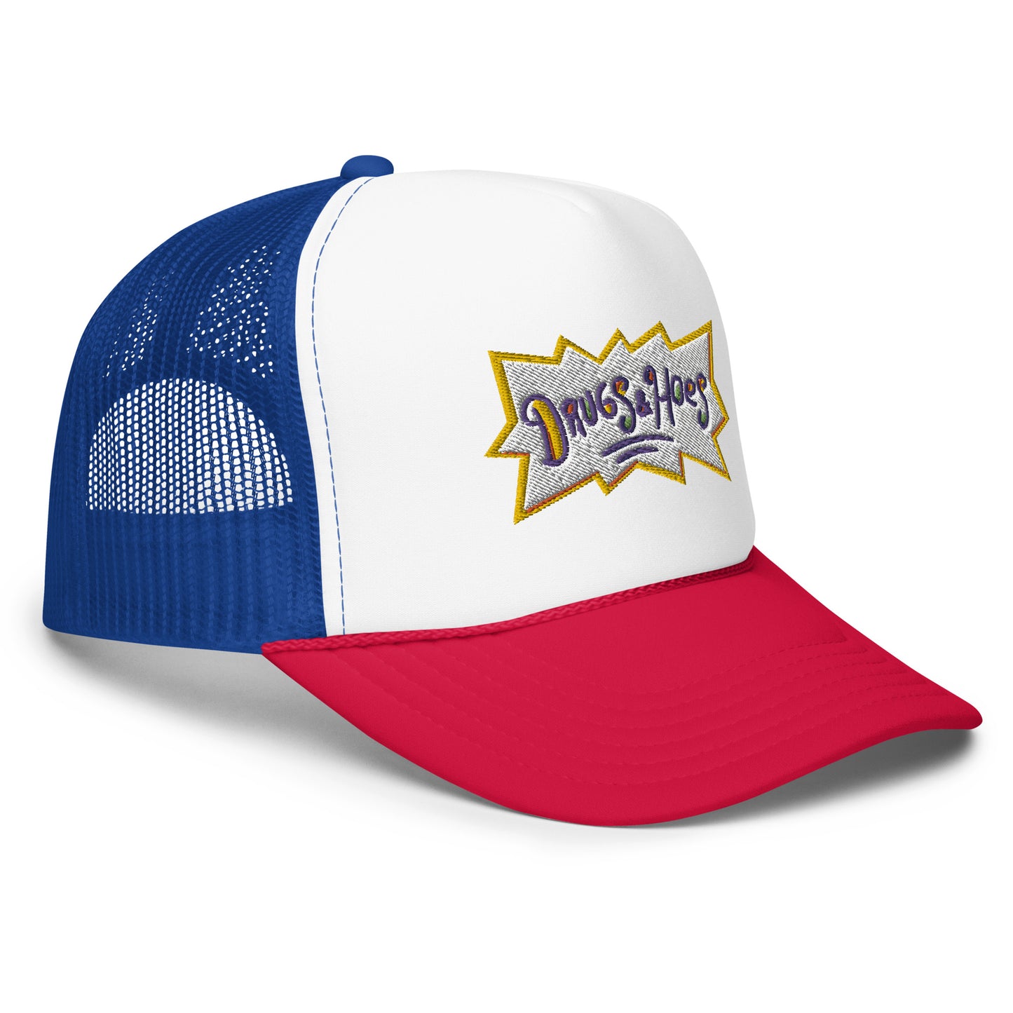 Drugz and Hoes Foam trucker hat